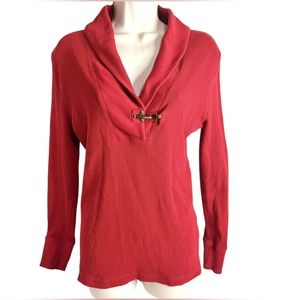 Lauren Jeans Co. Ralph Lauren Red Longsleeve Women’s Pullover Sweater RN#41381
